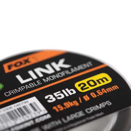 FOX Edges - Link Trans Khaki Mono 35 lb 20m