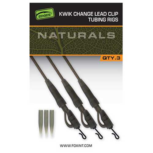 FOX EDGES&trade; Naturals Kwik Change Lead Clip Tubing Setup