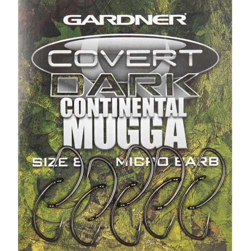 Gardner - Covert Dark Continental Mugga Hook Gr. 2, 4, 6...