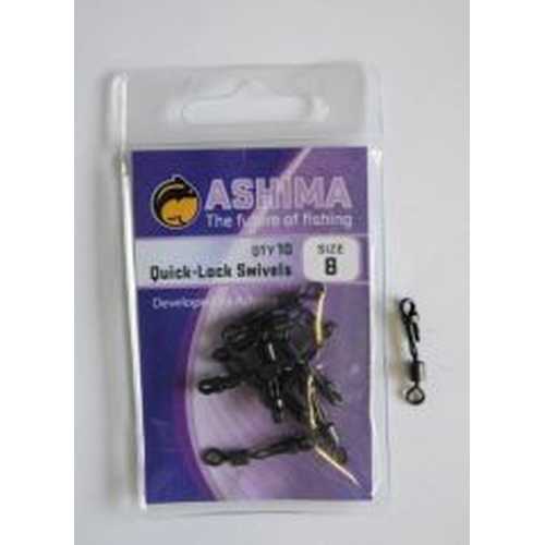 Ashima Quick-Lock Swivels Size 8/10 Stck